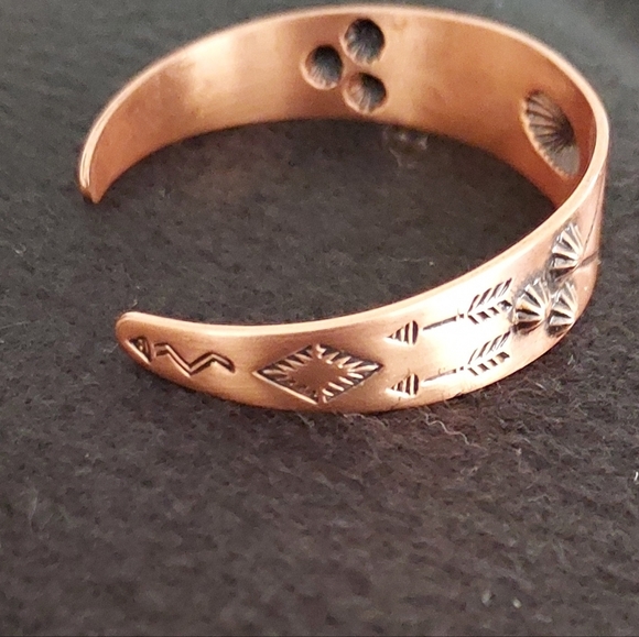 Pure Copper Cuff Bracelet Wheeler Manufacturing Sz Small - Picture 2 of 4